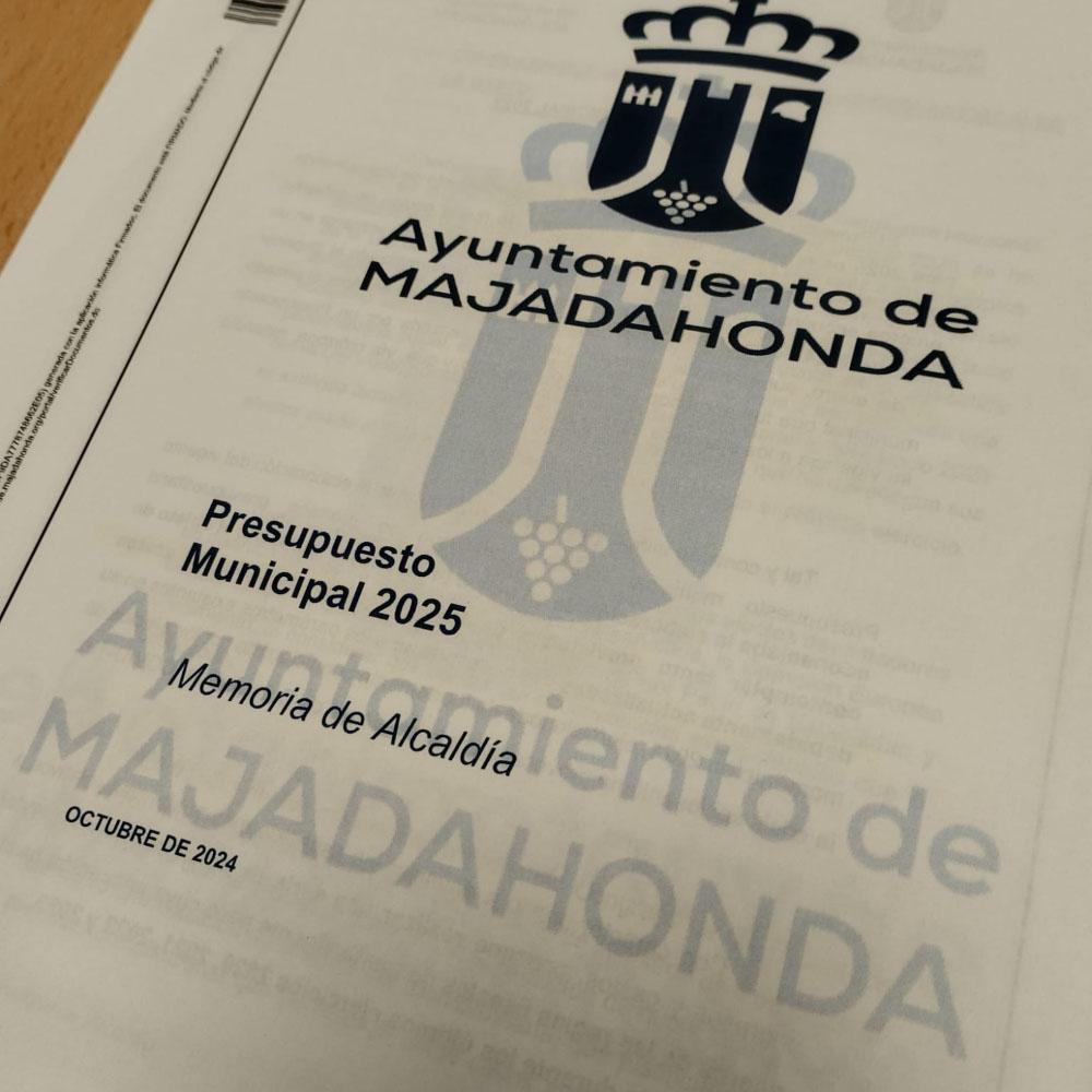 Imagen Majadahonda incrementará más de un 8% su Presupuesto Municipal para 2025, manteniendo su baja presión fiscal y asegurando la estabilidad financiera
