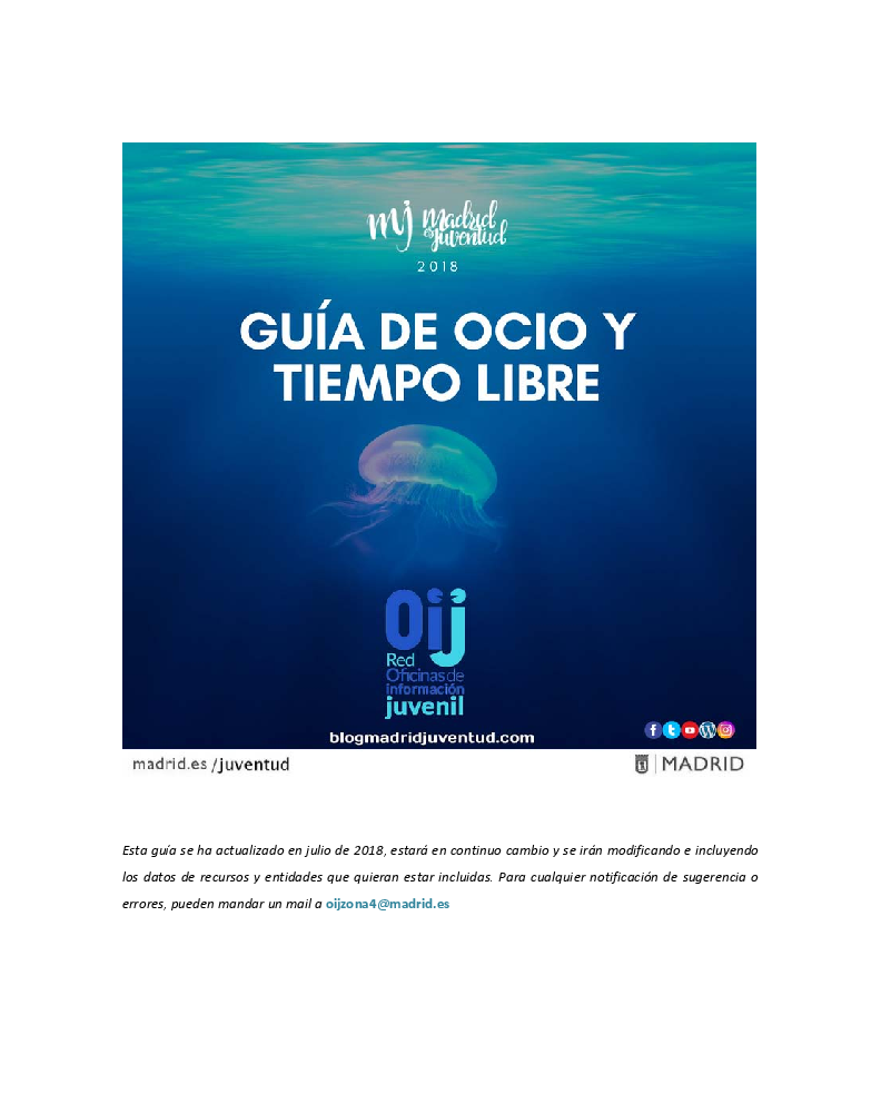Imagen Ocio y Tiempo Libre 2019